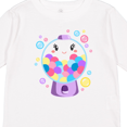 thumbnail image 4 of Inktastic Cute Gumball Machine and Bubbles Boys or Girls Long Sleeve Toddler T-Shirt, 4 of 5