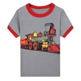 thumbnail image 3 of Gubotare Summer Pajamas for Boys Boys' Shorts and Sleep Shirt Kids Sleepwear 2 Piece Pajama Set Size 12-13T (Grey,12-13 Years), 3 of 8