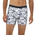 thumbnail image 2 of Men'S Boxer Briefs, Bike Pattern Exotic Soft And Breathable Mens Underwear Boxer Briefs With Widen Waist, 2 of 2