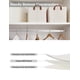 thumbnail image 4 of StorageWorks Contenedores de almacenamiento, contenedores de tela para estantes, cestas de almacenamiento grandes con marco de metal, cestas de armario y contenedores con asas, color natural, paquete, 4 of 5