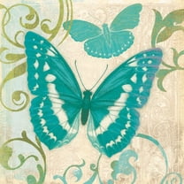 Marmont Hill "Teal Butterfly" Painting Print on Canvas