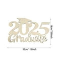 thumbnail image 3 of 2025 Graduation Wooden Sign Wall Hanging, 11.8 x 7.1 in Lightweight Wood Plaque in 5 Bold Colors, Door & Wall Decor, Photo Prop for End-of-Semester Party, Class of 2025 Graduation Celebration, 3 of 6