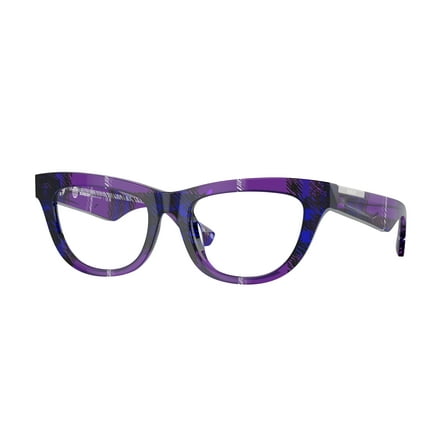 Burberry 0BE2406U 4113 Women's Check Violet Plastic Eyeglasses