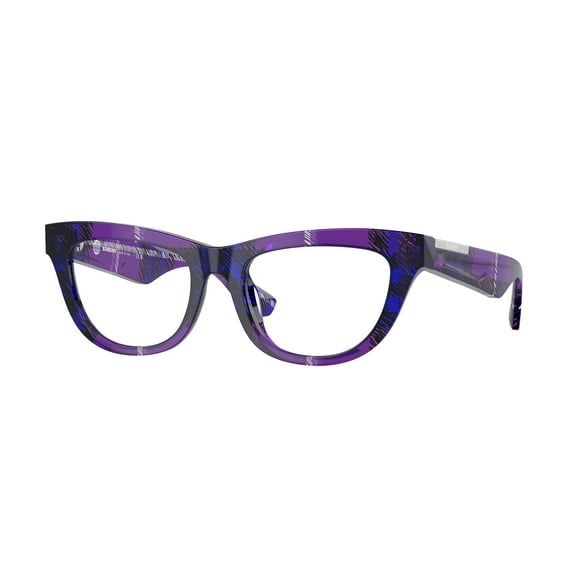 Burberry 0BE2406U 4113 Women's Check Violet Plastic Eyeglasses