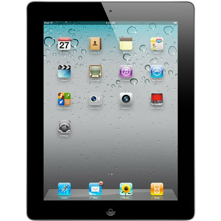 fugl trompet side Restored Apple iPad 2 MC916LL/A Tablet 64GB, Wifi, Black 2nd Generation  (Refurbished) - Walmart.com