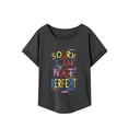 thumbnail image 1 of Camiseta de manga corta para mujer con cuello redondo para deportes, regalo del día de San Valentín S, 1 of 7