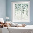thumbnail image 3 of Eucalyptus Leaves Privacy Window Film, Decorative Frosted Glass Window Film, Teal Botanical Summer Weeping Reusable Peel and Stick Static Cling for Home Bathroom Office Glass Door 17.7"x39.3", 3 of 8