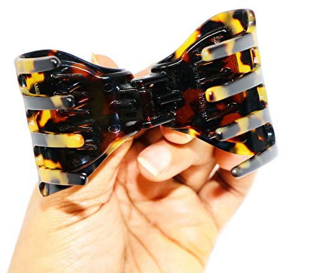 French Amie Big Fat Handmade Celluloid Acetate Jaw Hair Claw for Women and Girls