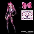 thumbnail image 1 of Disfraz de fantasma aterrador para mujer adulta, esqueleto de rosa, mono de diablo Sexy para Halloween, fiesta de carnaval, Día de los muertos xuanjing unisex, 1 of 2