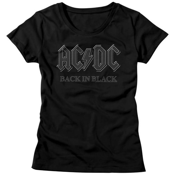 AC/DC Back In Black-Black Junior Women's T-Shirt