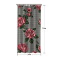 thumbnail image 5 of Pioneer Flower Floral Print Pattern Shower Curtain 36"x72" ,Bathroom Decorative Shower Curtains Set with 12 Hooks,Modern Waterproof Washable Shower Curtain, 5 of 6