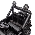 thumbnail image 4 of 24V 2 Seater Ride on Car for Kids, Licensed Land Rover Defender Volta 5008 Ride on Toys for Big Kids with Remote Control, Bluetooth, Music, LED Lights, Powered Electric Car for Kids Boys Girls, Black, 4 of 11