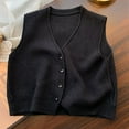 thumbnail image 2 of Yuzhih Women's Sweater Vest Sleeveless Button down Knitted Cardigan Outwear 2024 Fall Cardigan Tank Tops, 2 of 3