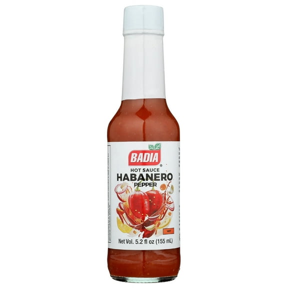 Pack of 12, Badia Habanero Hot Sauce, 5.2 oz