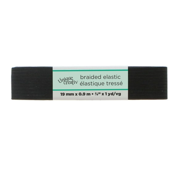 Unique Creativ Black Braided Elastic
