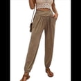 thumbnail image 1 of Pantalones Deportivos de Yoga para Mujer, Holgados, Tipo Harén, para Hacer Ejercicio, Informales, Cómodos, con Bolsillos Caqui M, 1 of 7