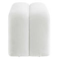 thumbnail image 3 of Modway Dax Solid Wood Frame and Chenille Upholstered Accent Bench in Frost, 3 of 9