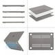 thumbnail image 5 of Funda MOSISO compatible con MacBook Air de 13,6 pulgadas, gris, 5 of 6