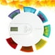 thumbnail image 2 of Pastillero semanal digital con 7 compartimentos de colores y alarma para tomar suplementos., 2 of 8