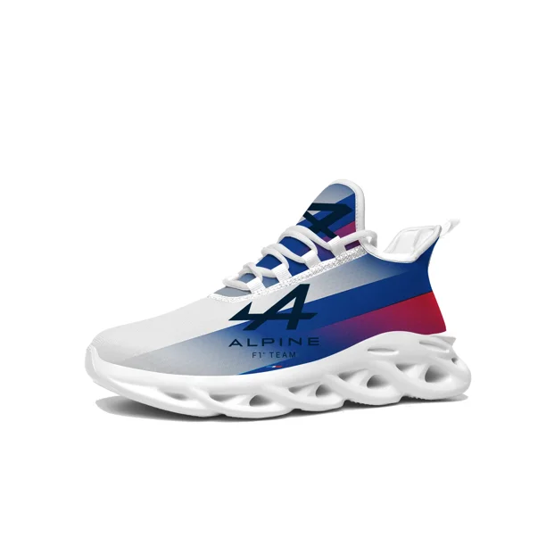 Zapatillas Alpine F1 Team Racing para hombre y mujer, deportivas de moda para correr, de alta calidad, hechas a medida, con cordones.