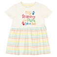 thumbnail image 3 of Inktastic Grammy and Papa Love Me Girls Baby Dress, 3 of 5