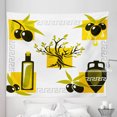 thumbnail image 1 of Olive Tapestry, Simplistic Folk Inspired Designs and Items, Fabric Wall Hanging Decor for Bedroom Living Room Dorm, 5 Sizes, White Mustard, by Ambesonne, 1 of 1