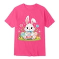 thumbnail image 3 of T-Shirt Graphique à Manches Courtes pour Garçons, Doux et Décontracté, Imprimé Coloré pour Pâques, 3 of 3