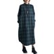 thumbnail image 1 of Vestido, Vestido a cuadros de mujer con bolsillos Botones Manga larga Vestido suelto Tomshoo Verde/Grande, 1 of 7