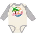 thumbnail image 3 of Inktastic I Love California with Ocean and Palm Trees Boys or Girls Long Sleeve Baby Bodysuit, 3 of 5