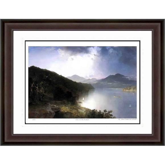 John Frederick Kensett "View on the Hudson" Print - Hudson River School Ltd Ed