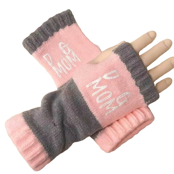 Womens Gloves Fingerless Gloves 8 Color Knitted Half Finger Gloves With Fashionable Letter Design For Daily Use Winter Gloves