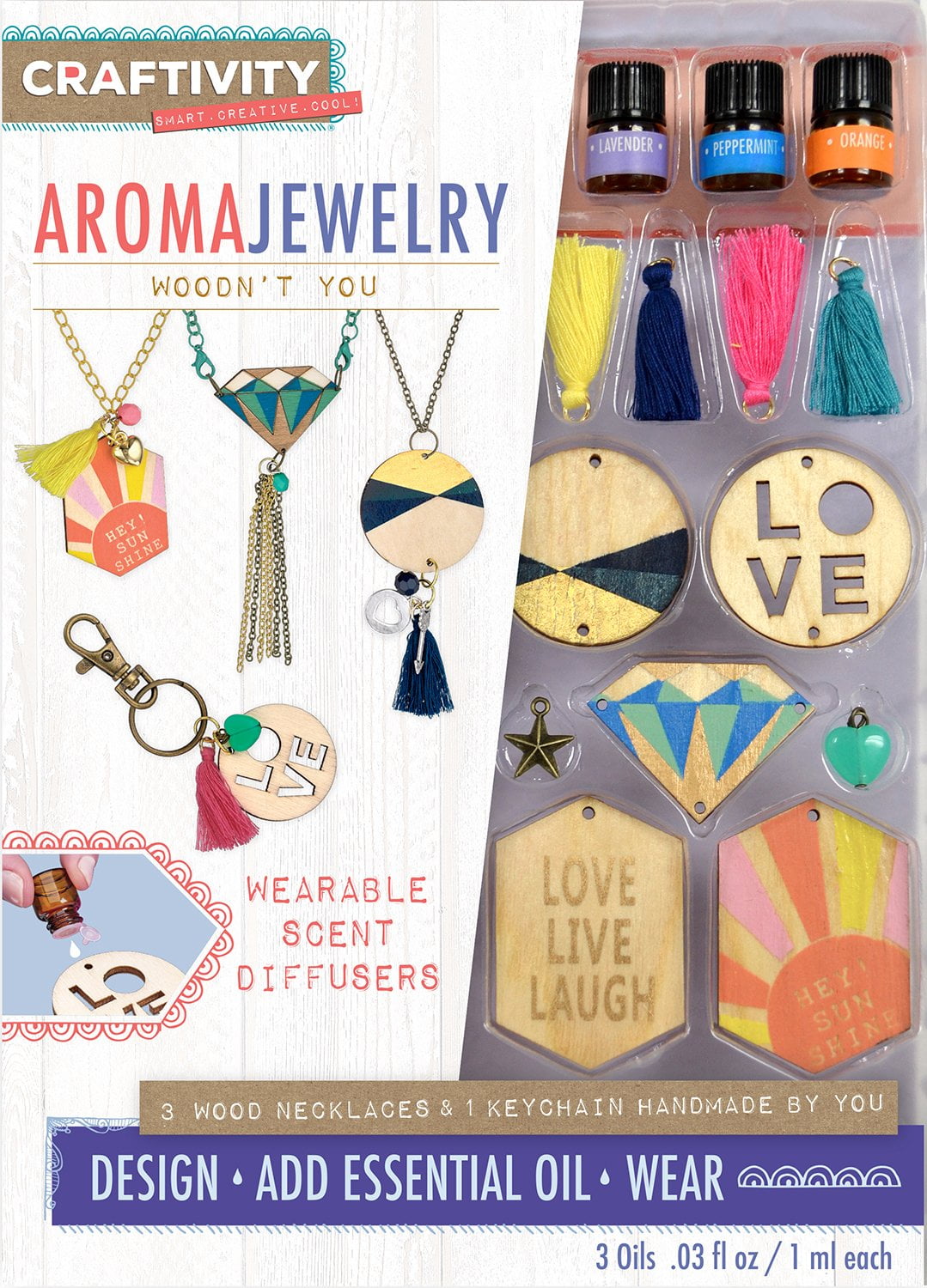 CRAFTIVITY AromaJewelry - Woodn't You - Essential Oil Jewelry Making ...