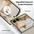 thumbnail image 5 of For Motorola Razr 2024 Case Slim Full Body Shockproof Matte Hard Cover - Clear, 5 of 5