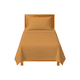 thumbnail image 1 of Sábanas Individuales Lisas We2 Dream 100% Algodón Color Mostaza Ámbar 3 Piezas, 1 of 10