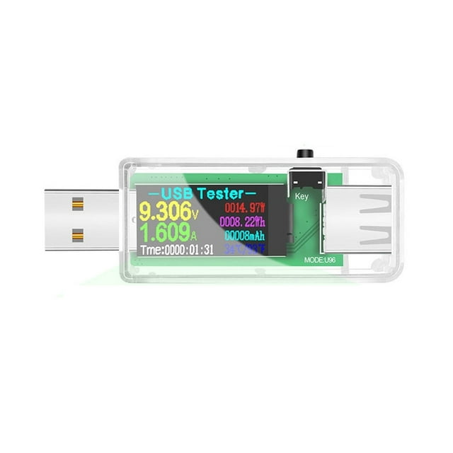 U96 USB Tester DC Digital Voltmeter Ammeter Power Bank Charger Indicator Electric Voltage Current Meter Detector Battery Tester ,Improved Measurement Accuracy