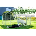 thumbnail image 6 of Outdoor Kennel, Heavy-duty Dog ​​cage, Large Mesh Pet Cage, Steel Fence with Safety Lock, 79''x79'' (2mx2m)., 6 of 7