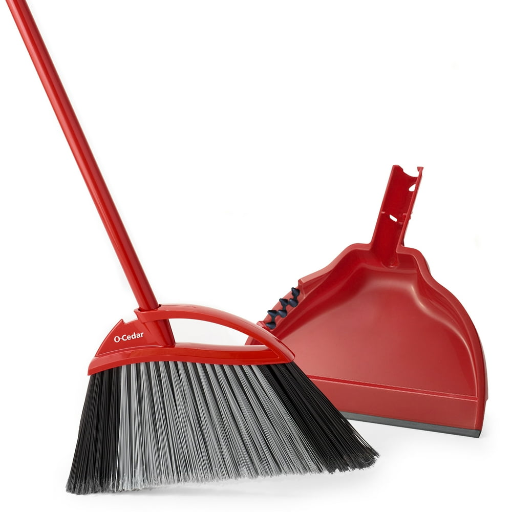 OCedar Power Corner Multi Surface Angle Broom With Dust Pan Walmart