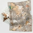 thumbnail image 6 of Pofeuu World Map With Animals Print Puppy Blanket,Dog Blankets,Pet Blanket Cozy Cat Blankets for Indoor Cats, Fuzzy Pet Blanket for Kitten Doggy Dog Blankets-Large, 6 of 8
