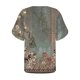 thumbnail image 5 of Puntoco 2024, tops a la moda de verano para mujer, camisas informales a la moda con estampado, camisetas holgadas de manga corta, blusa con cuello en V, 5 of 5