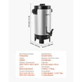 thumbnail image 4 of VEVOR Commercial Coffee Urn, 40 Cup 203oz Hot Beverage Dispenser with Dripless Faucet, 1090W Quick-Brewing Coffee Maker, Automatic Temperature Control, for Catering, Party, Church & Restaurant, 4 of 9