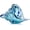 Aqua/Teal, variant on Handblown aqua sea glass conch sculpture, coastal decorative figurine for home, kitchen & cabinet decor