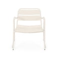 thumbnail image 5 of FFZ CONRAD Chat Set with Open Slat Design and Iron Frame, Matte White, 5 of 9
