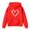 AB182 Watermelon Red, variant on Tisuna Kids Hoodies Boys Modern Long Sleeve Hoodie With Kangaroo Pocket Teen And Youth Heart Print Going Out Outfits Size 3-4 Years