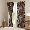 thumbnail image 3 of Homewish Adults Female Men Abstract Animal Zebra Black Out Curtains,Abstract Gradient Geometric Stripes Curtains Pack of 2 (42x63 Each),Jungle Wildlife Print Bedroom Curtains, 3 of 6
