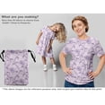 thumbnail image 5 of oneOone Viscose Jersey Light Purple Fabric Florals Dress Material Fabric Print Fabric By The Yard 60 Inch Wide, 5 of 5