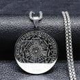 thumbnail image 2 of Seven Archangels Amulet Stainless Steel Necklaces Men Seal of Salomon Talisman Christian Protection Jewelry collar hombre N1162, 2 of 5