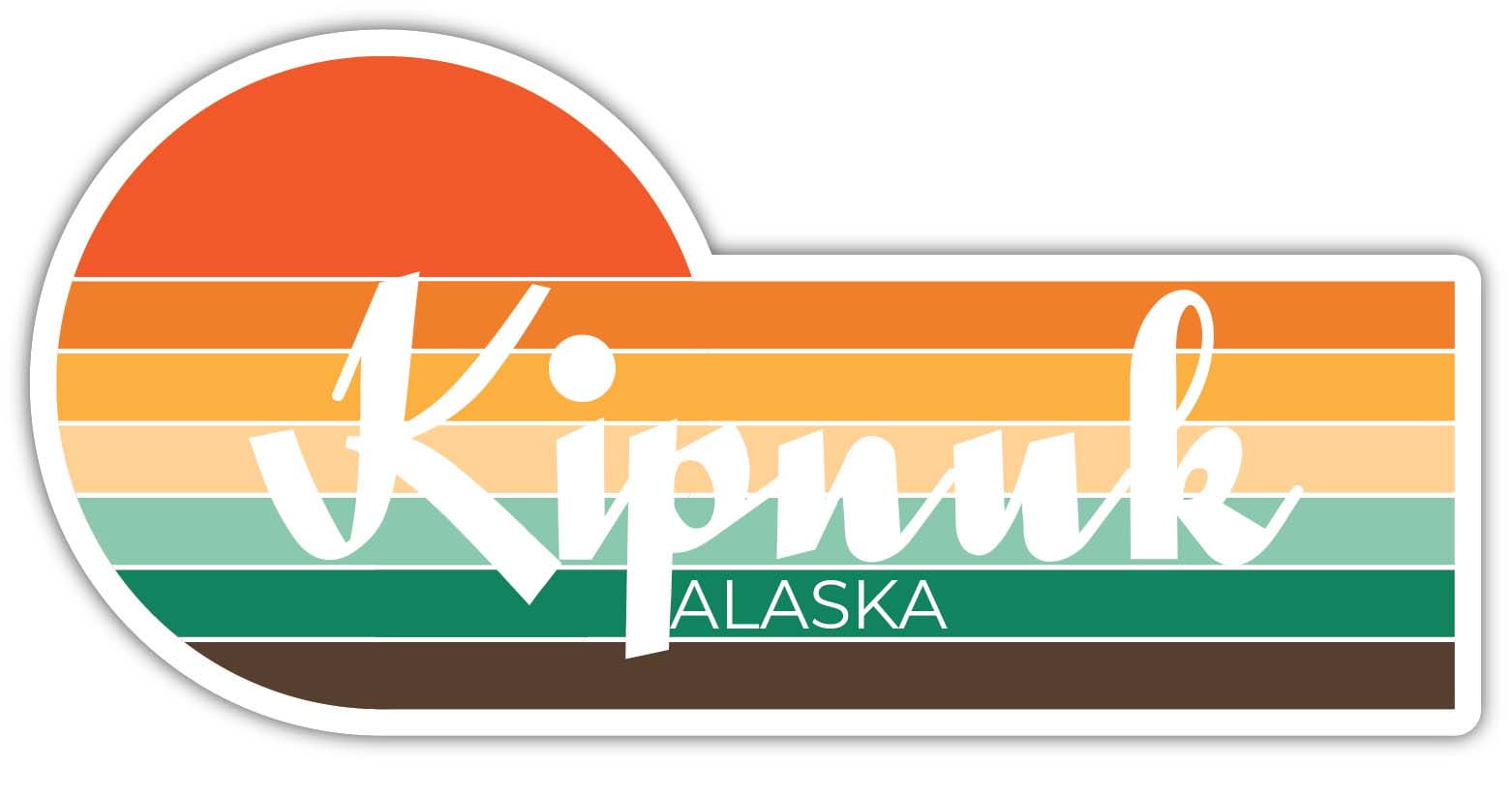 Kipnuk Alaska 2767 x 2.25 Inch Fridge Retro Vintage Sunset City