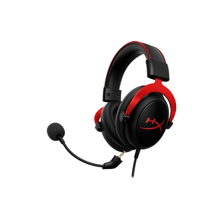 ヘッドホン HyperX Cloud II Red Gaming Headset HP HyperX Cloud II, Wired Gaming Headset, Black-Red, Memory Foam