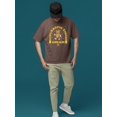 thumbnail image 2 of Churrofic Times Ahead Cartoon Snack Graphic - Fun Foodie Design Men's T-shirt, 2 of 4