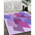 thumbnail image 3 of Ahgly Company Machine Washable Indoor Rectangle Transitional Mauve Purple Area Rugs, 2' x 4', 3 of 7